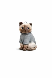 Улюбленець “Scottish Fold” - Медсплав, Полімерна глина - арт. LE-1768825230172 - Le'Perle - мініатюра 1