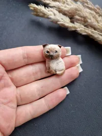 Улюбленець “Scottish Fold” - Медсплав, Полімерна глина - арт. LE-1768825230172 - Le'Perle - мініатюра 2