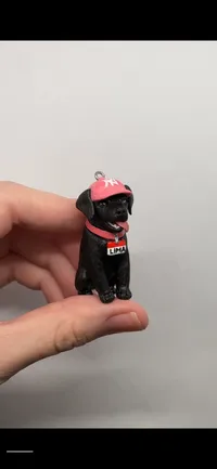 Улюбленець “Big Dog” - Медсплав, Полімерна глина - арт. LE-1768845104523 - Le'Perle - мініатюра 3