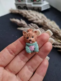 Улюбленець “Mini Dog” - Медсплав, Полімерна глина - арт. LE-1768845370011 - Le'Perle - мініатюра 2