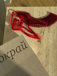 Силянка "Доля Християн" - Стрічка атласна, Медсплав, Японський Бісер, Фіаніт - арт. LE-1768861896183 - Le'Perle - мініатюра 4