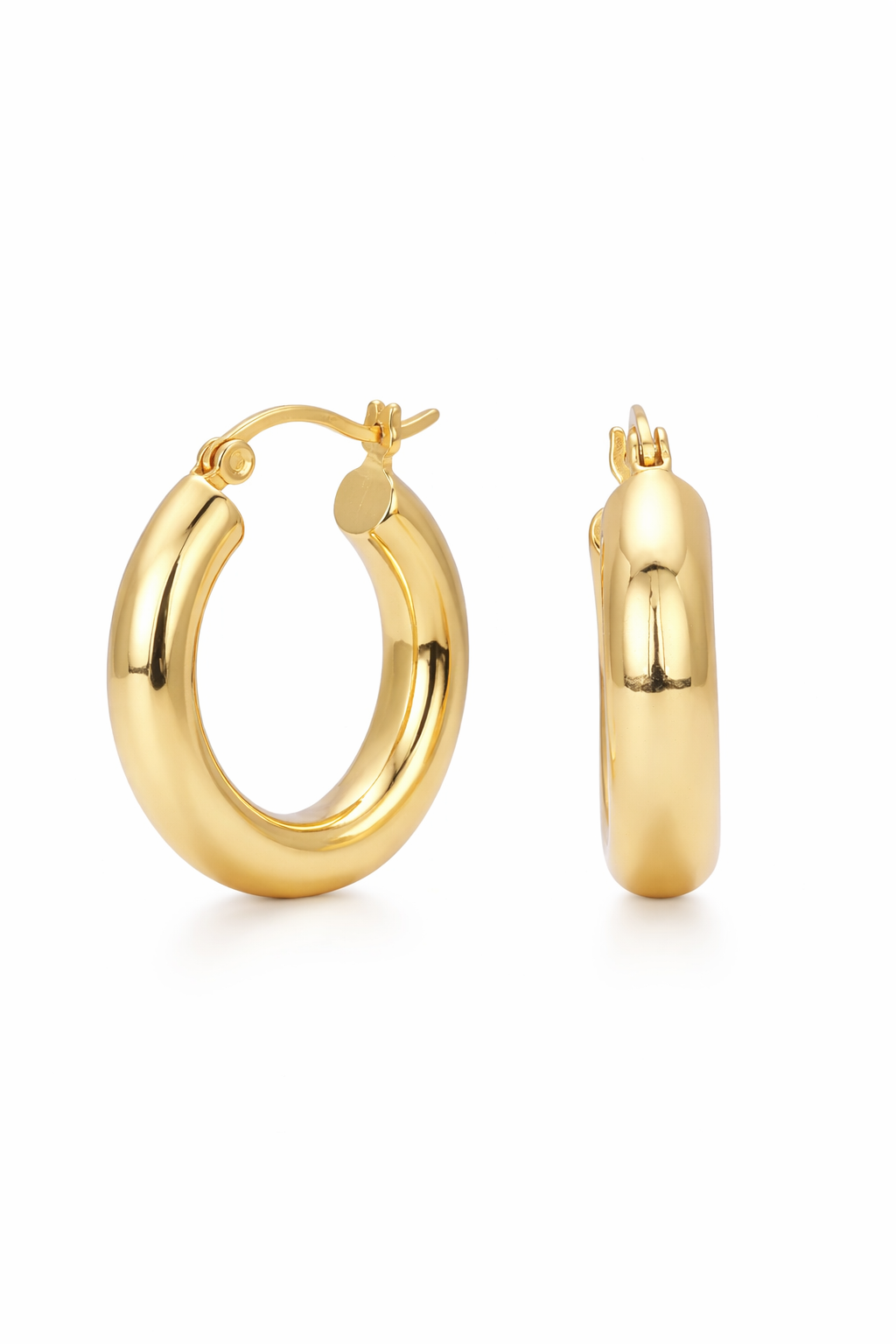 Сережки "Big Gold Round"