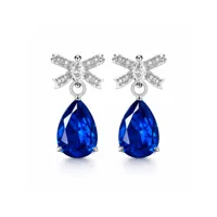 Сережки "Steel Blue" - Медсплав - арт. 2872450286 - Le'Perle - мініатюра 1