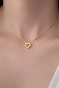 Кольє "Golden Hearts" - Медсплав - арт. 4784946350 - Le'Perle - мініатюра 2