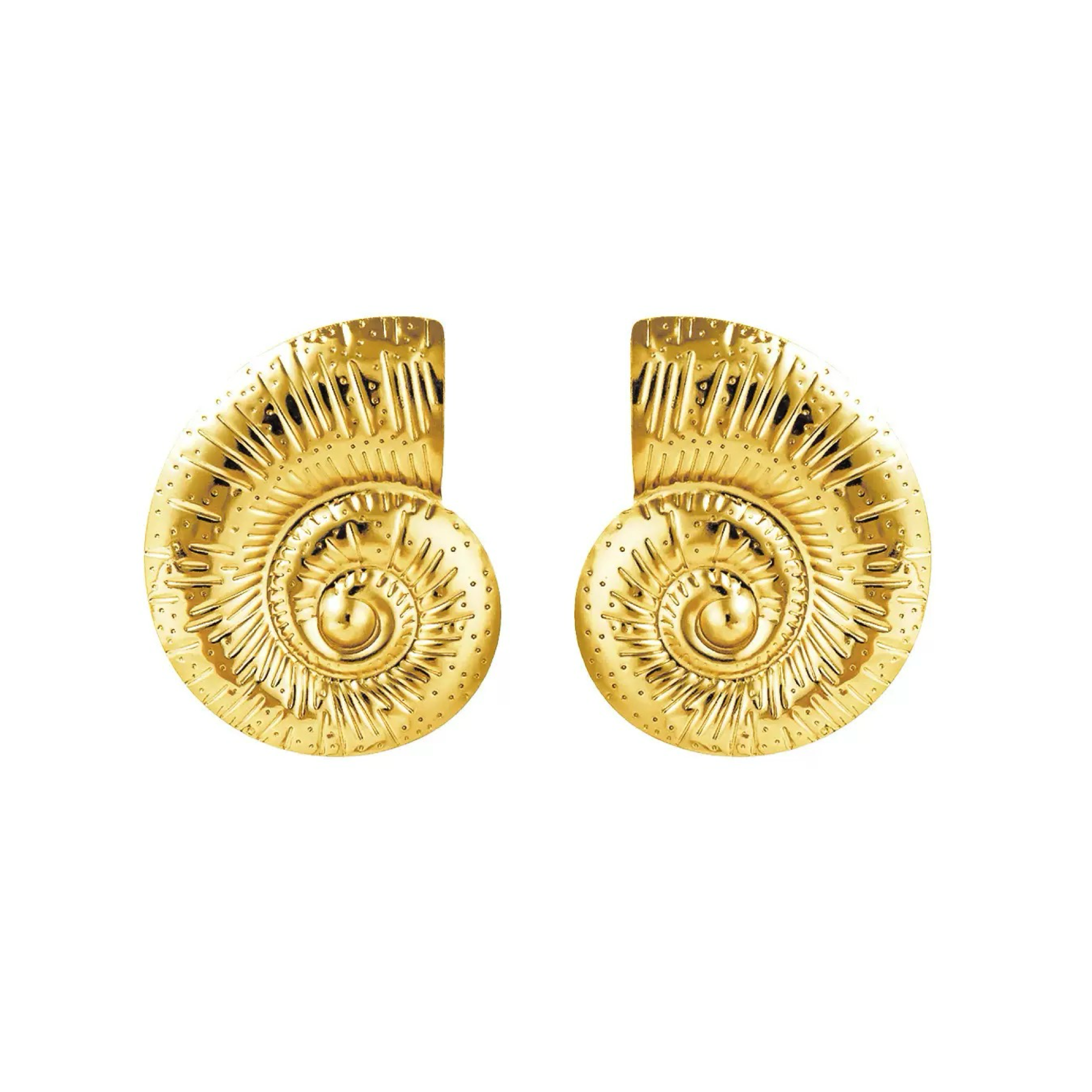 Сережки "Gold Shell"