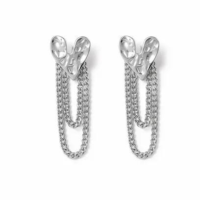 Сережки "Crazy Steel Love"