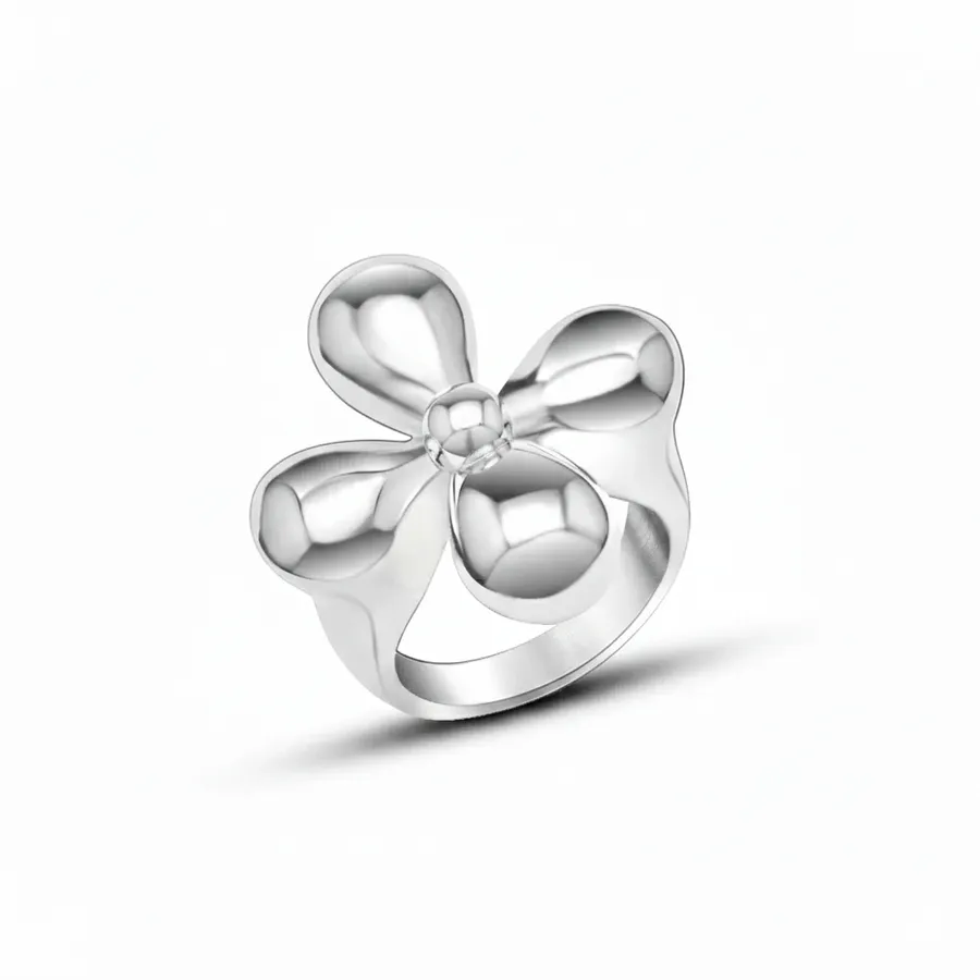 Каблучка "Steel Квітка" - Медсплав - арт. 8259304236 - Le'Perle - фото 1