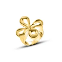 Каблучка "Квітка Gold" - Медсплав - арт. 2273949336 - Le'Perle - мініатюра 1