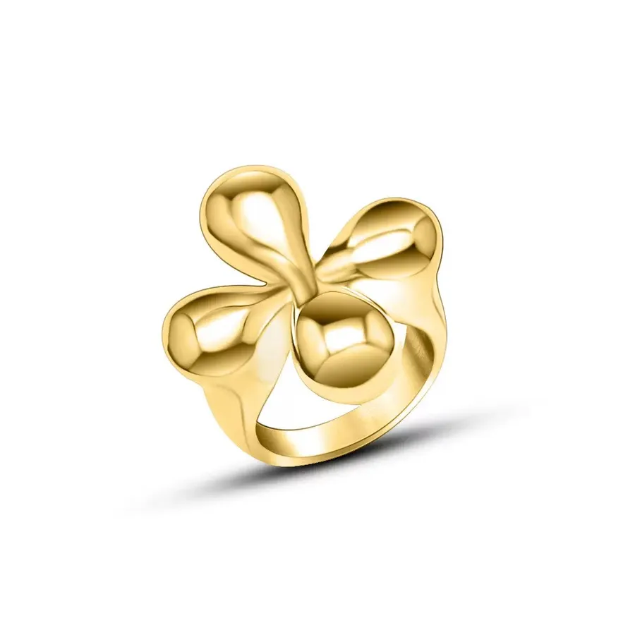 Каблучка "Квітка Gold" - Медсплав - арт. 2273949336 - Le'Perle - фото 1