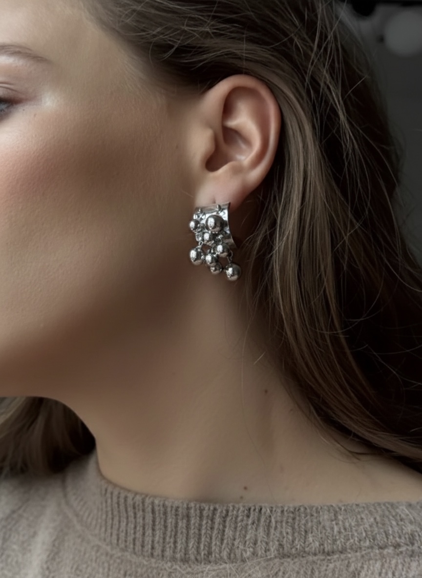 Сережки "Silver Balls"