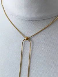 Кольє "Goldlace" - Медсплав - арт. 2989554298 - Le'Perle - мініатюра 3