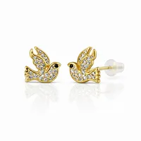 Сережки "Gold Bird" - Медсплав - арт. 1095801822 - Le'Perle - мініатюра 1