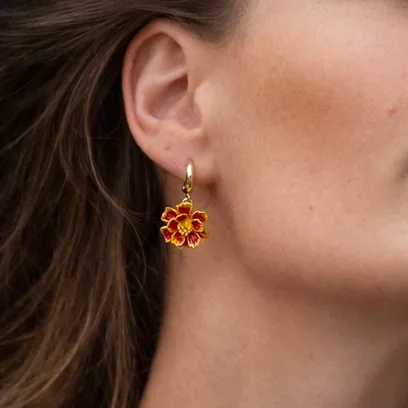 Сережки “Чорнобривці”