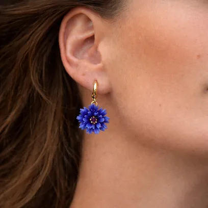 Сережки “Волошки”