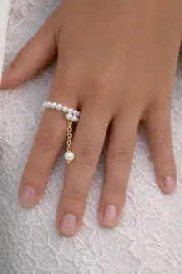 Каблучка "Shine Pearl" - Медсплав, Річкові Перлини - арт. 4905017012 - Le'Perle - мініатюра 2