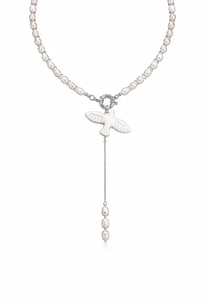 Кольє "Steel Pearl Горлиця"