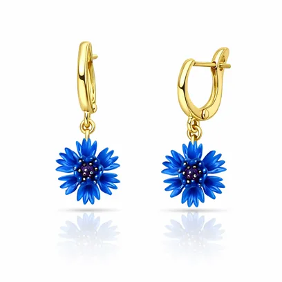 Сережки “Волошки”