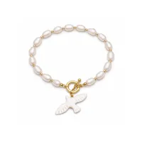 Браслет “Pearl Горлиця” - Медсплав, Річкові Перлини - арт. 9399937776 - Le'Perle - мініатюра 1