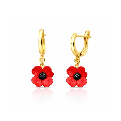 Сережки “Червоний Мак”