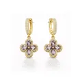 Сережки "Purple Clover"