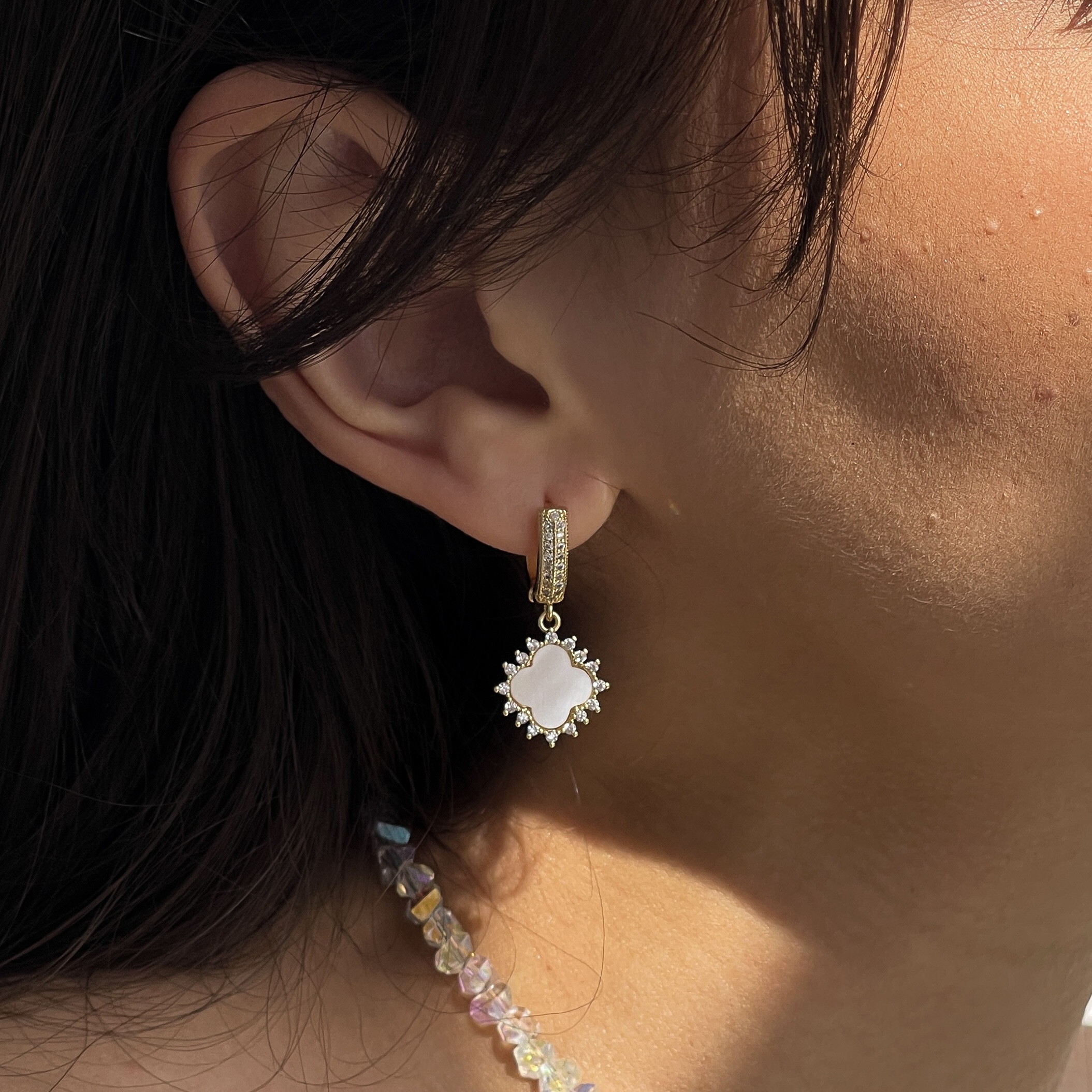 Сережки "Glow Clover"