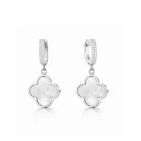 Сережки "Silver Clover" - Медсплав - арт. 5934659004 - Le'Perle - мініатюра 1