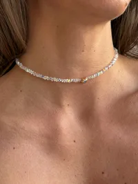 Кольє "Shiny Chic" - Медсплав, Ювелірне скло - арт. LE-1768673091111 - Le'Perle - мініатюра 1