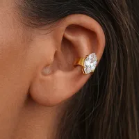 Кафф "Style" - Медсплав, Циркон - арт. LE-1770306835909 - Le'Perle - мініатюра 1