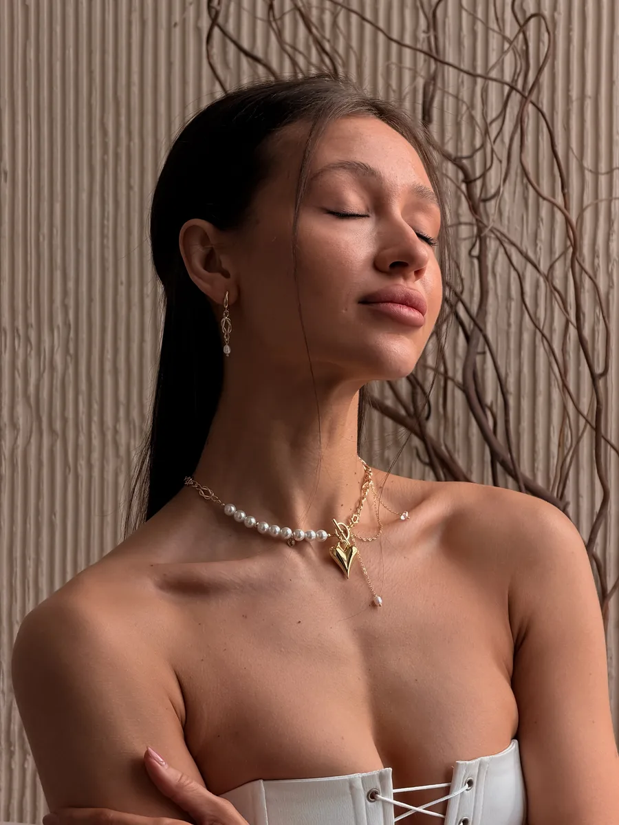 Сережки "Fury Pearl" - Медсплав, Майорка - арт. 2622578181 - Le'Perle - фото 6