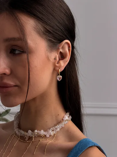 Сережки "Pinky Heart"