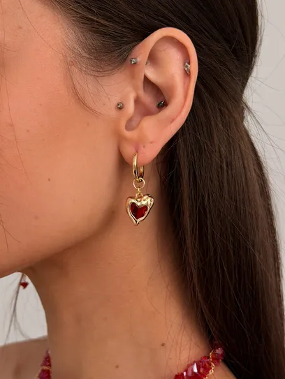 Сережки "Red Heart"