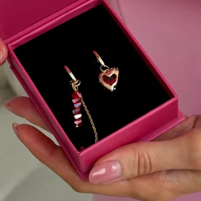 Сережки "Red Heart"