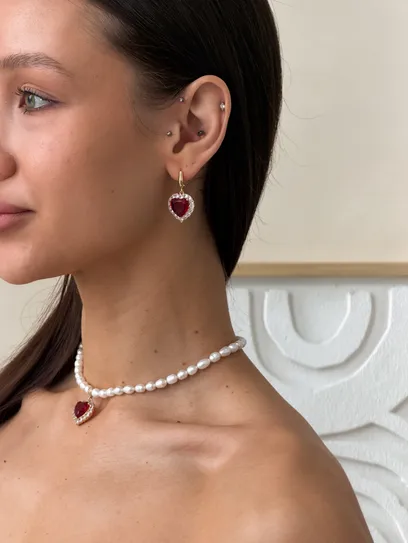 Сережки "Red Amazing"