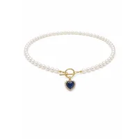 Кольє "Premium Heart" - Медсплав, Річкові Перлини - арт. 9262528888 - Le'Perle - мініатюра 2