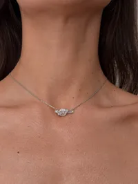 Кольє "Crystal Bow" - Медсплав, Циркон - арт. LE-1770039162951 - Le'Perle - мініатюра 1