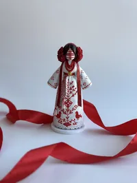 Мотанка "Кохання" - Акрилові фарби, лак, Пластик - арт. LE-1780321317715 - Le'Perle - мініатюра 1