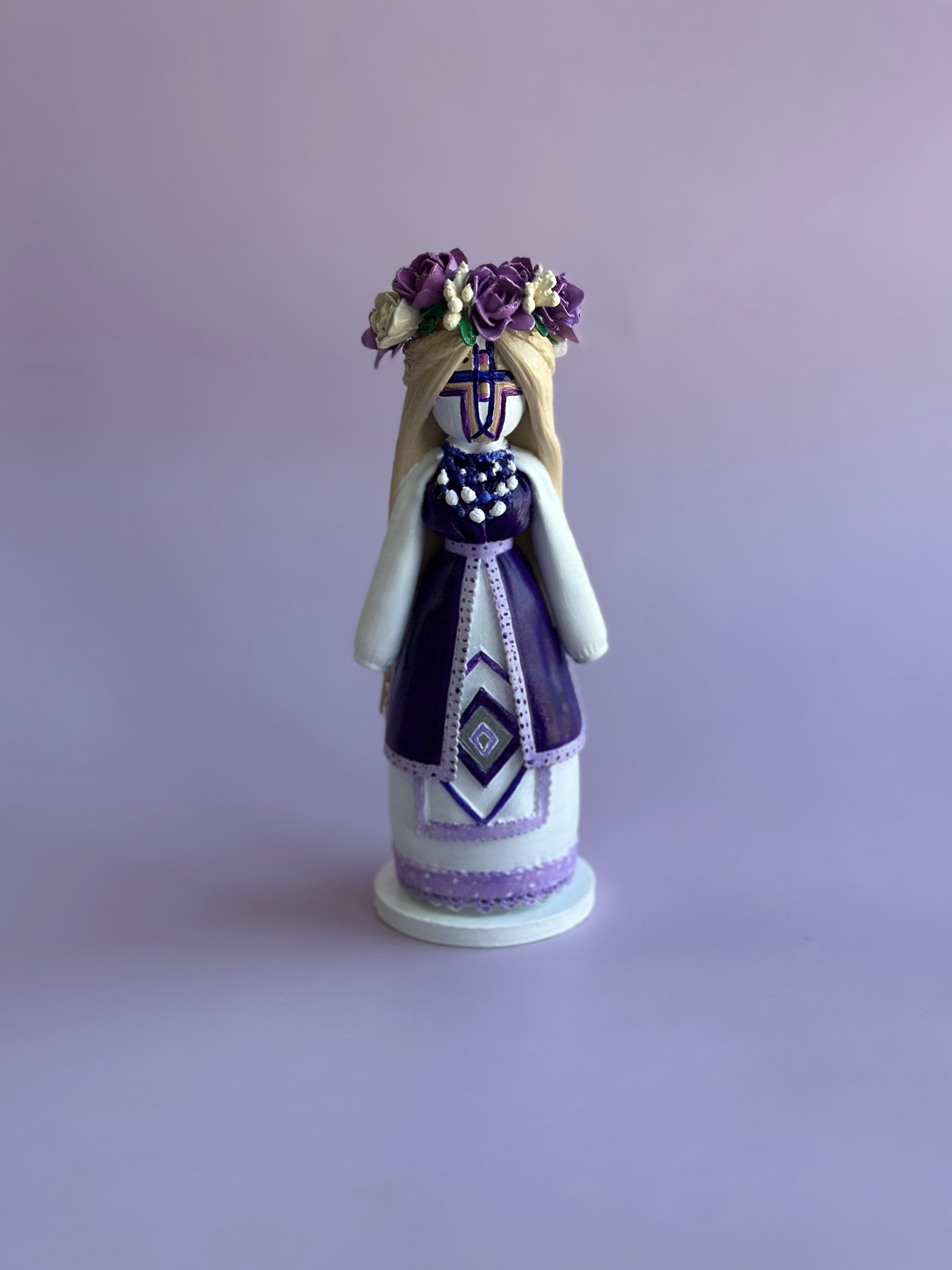 Мотанка "Здоровʼя" - Акрилові фарби, Гіпс, лак - арт. LE-1780321978761 - Le'Perle - фото 1