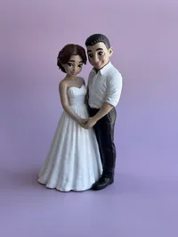 Фігурка 3D по фото “Весільна” - Акрилові фарби, лак, Пластик - арт. LE-1780415824709 - Le'Perle - мініатюра 3