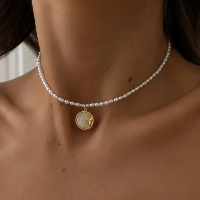 Кольє "Gold Sun" - арт. 5469524856 - Le'Perle