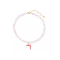 Кольє "Pink Odesa" - Медсплав, Рожевий Кварц круглий, Полімерна глина - арт. LE-1782642247961 - Le'Perle - мініатюра 2
