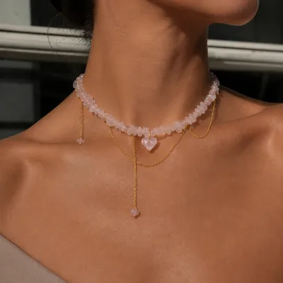 Кольє “Pinky Lovely” - арт. 1563084622 - Le'Perle