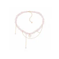 Кольє “Pinky Lovely” - Кварц Крихта - арт. 1563084622 - Le'Perle - мініатюра 2