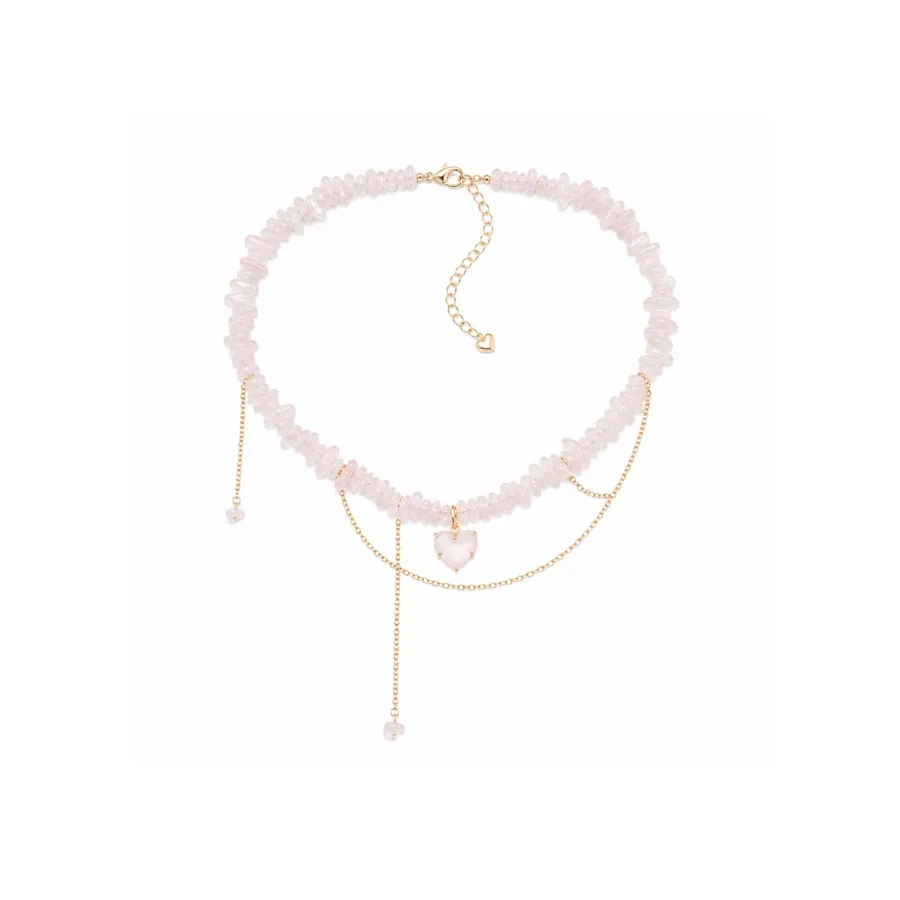 Кольє “Pinky Lovely” - Кварц Крихта - арт. 1563084622 - Le'Perle - фото 2