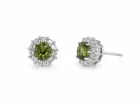 Сережки Green Mood - Медсплав - арт. LE-1784217026574 - Le'Perle - мініатюра 1