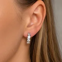Сережки Mini Faint - Медсплав - арт. LE-1784217731003 - Le'Perle - мініатюра 2
