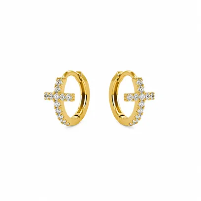 Сережки Goldy Cross - арт. LE-1784217892250 - Le'Perle