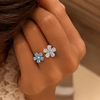 Каблучка Light Blue - Медсплав - арт. LE-1784725408271 - Le'Perle - мініатюра 2
