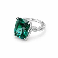 Каблучка Green Shine - Медсплав - арт. LE-1784737091634 - Le'Perle - мініатюра 2