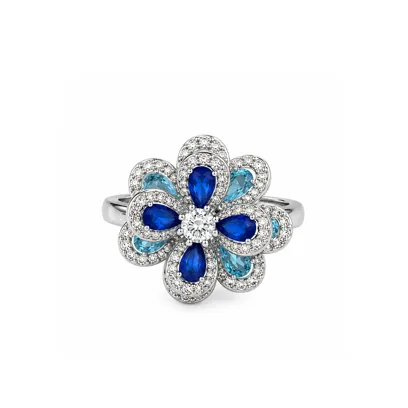 Каблучка "Blue Jose" - арт. LE-1785064183172 - Le'Perle