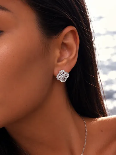Сережки "High Clover" - арт. LE-1784808413219 - Le'Perle
